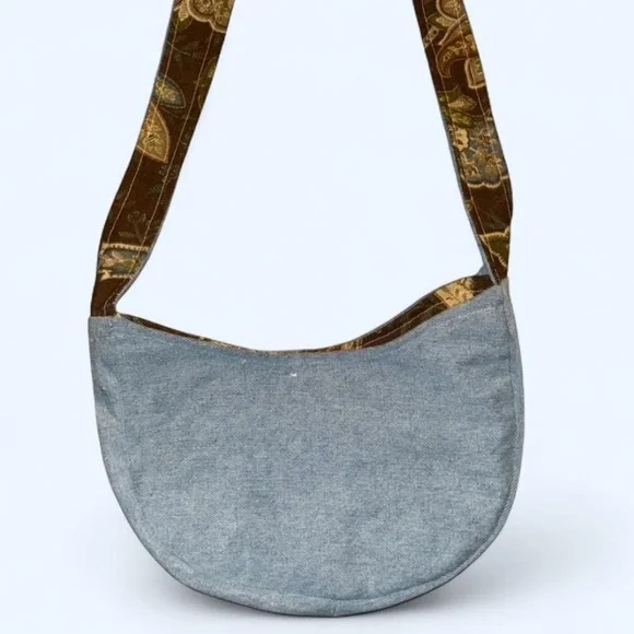 Floral Brown Shoulder Bag - Picture 2 of 6